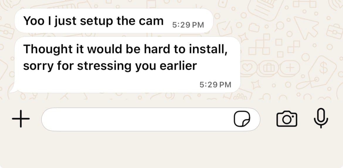 WhatsApp customer review 1